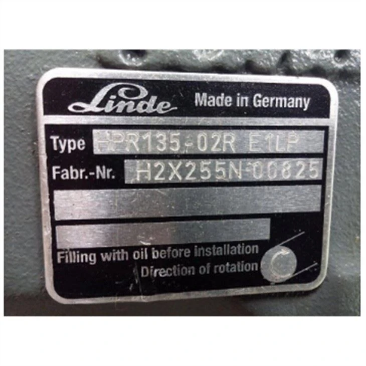 Linde HPR Serisi HPR-055 HPR-075 HPR-105 HPR-135 HPR-165 HPR-210 HPR-280-02R Hidrolik Pistonlu Pompa HPR-135-02R E1LP
